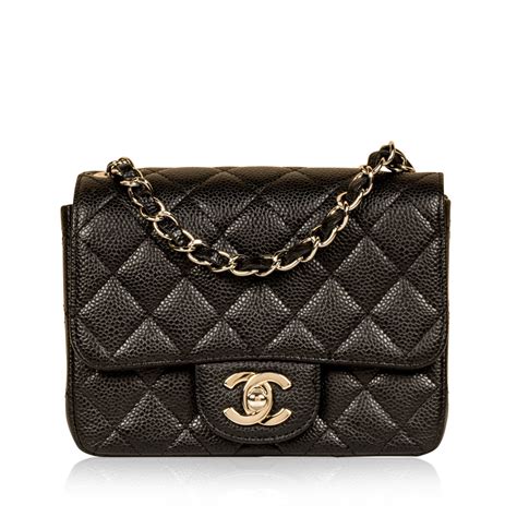 chanel mini 8 black caviar classic flap|The Ultimate Chanel Flap Guide .